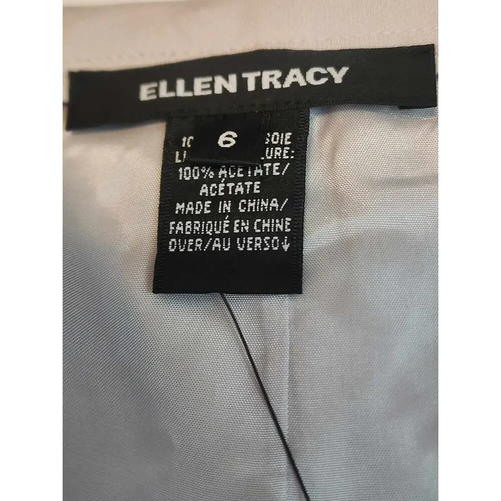 Ellen Tracy Pencil Skirt, Cream, Silk Lined, Size 6, NWT - Picture 5 of 7